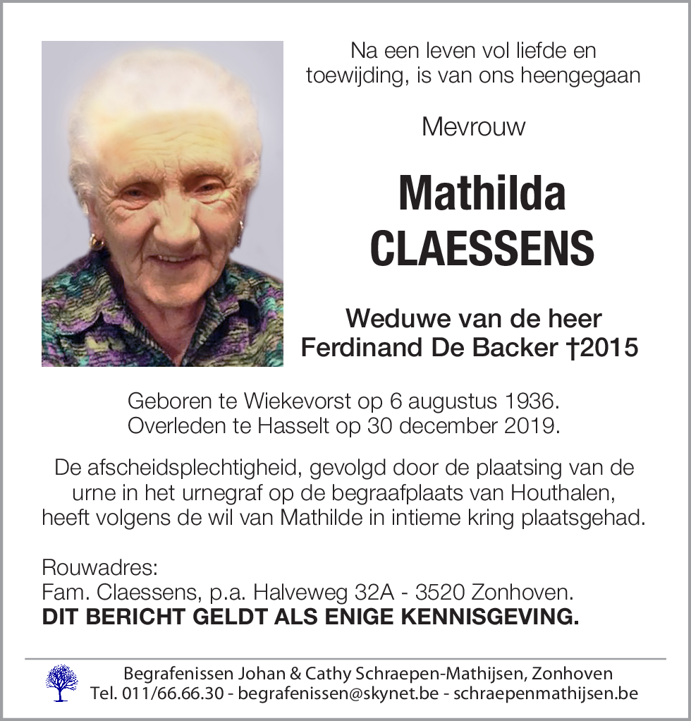 Mathilda Claessens