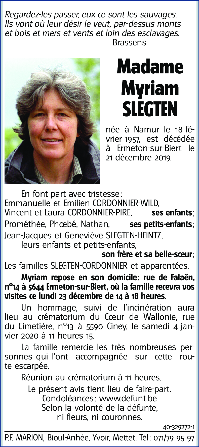 Myriam SLEGTEN