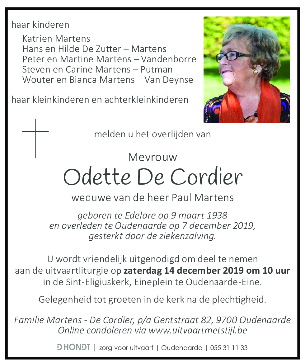 Odette De Cordier