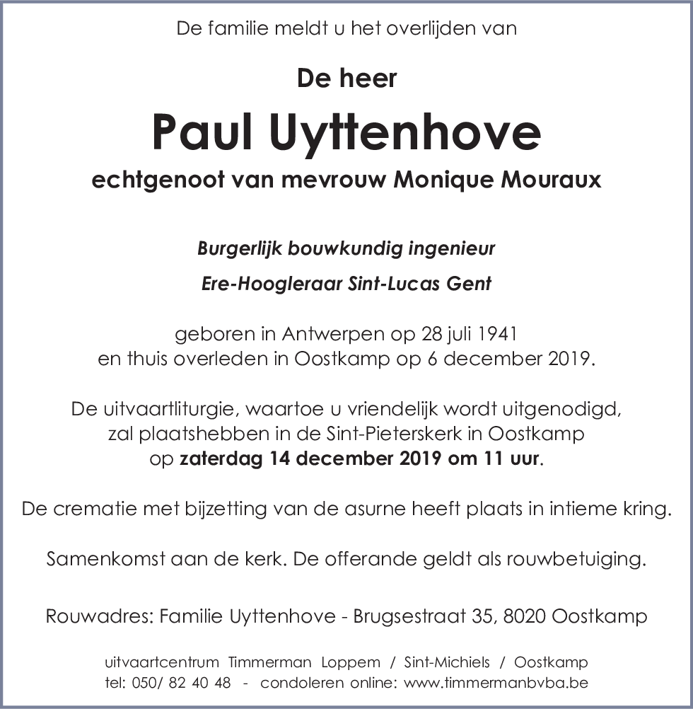Paul Uyttenhove