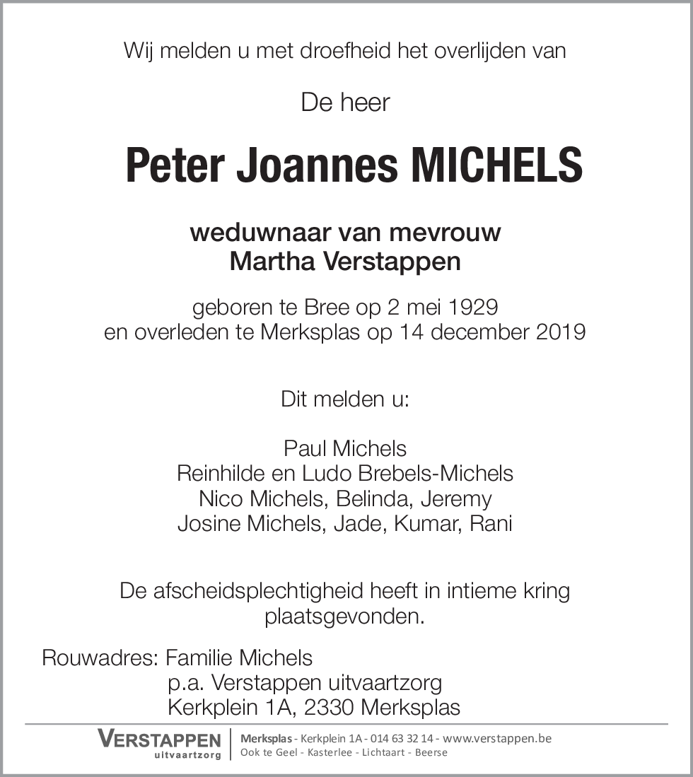 Peter Joannes Michels