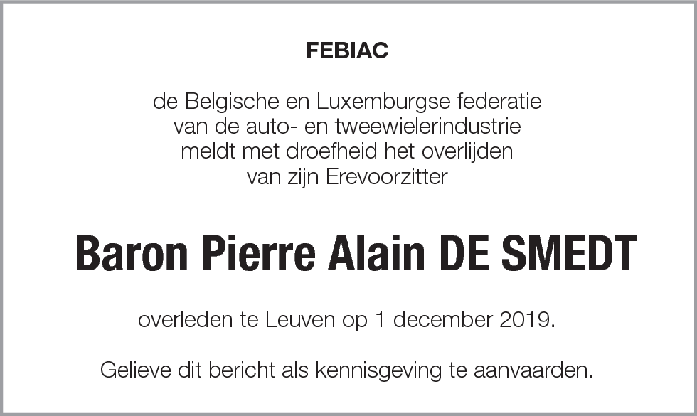 Pierre Alain De Smedt