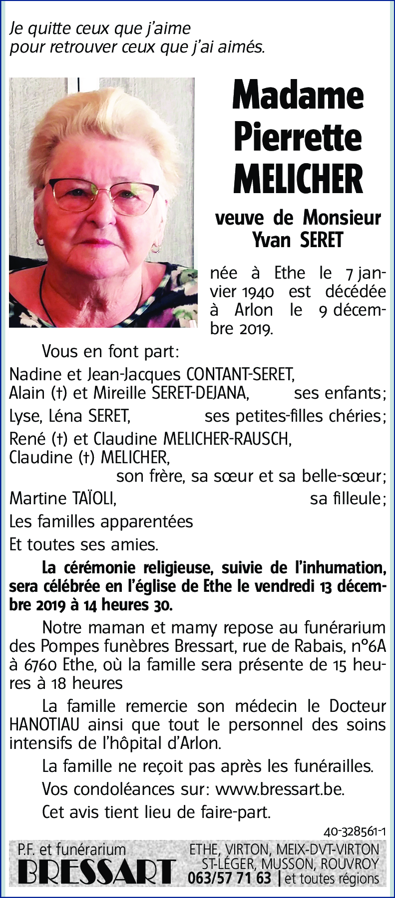 Pierrette MELICHER