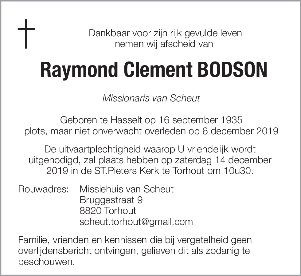 Raymond Clement Bodson