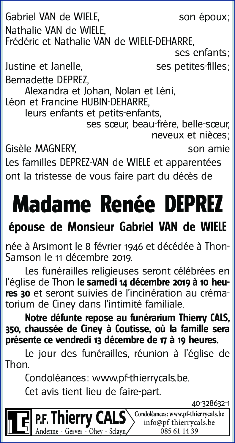 Renée DEPREZ