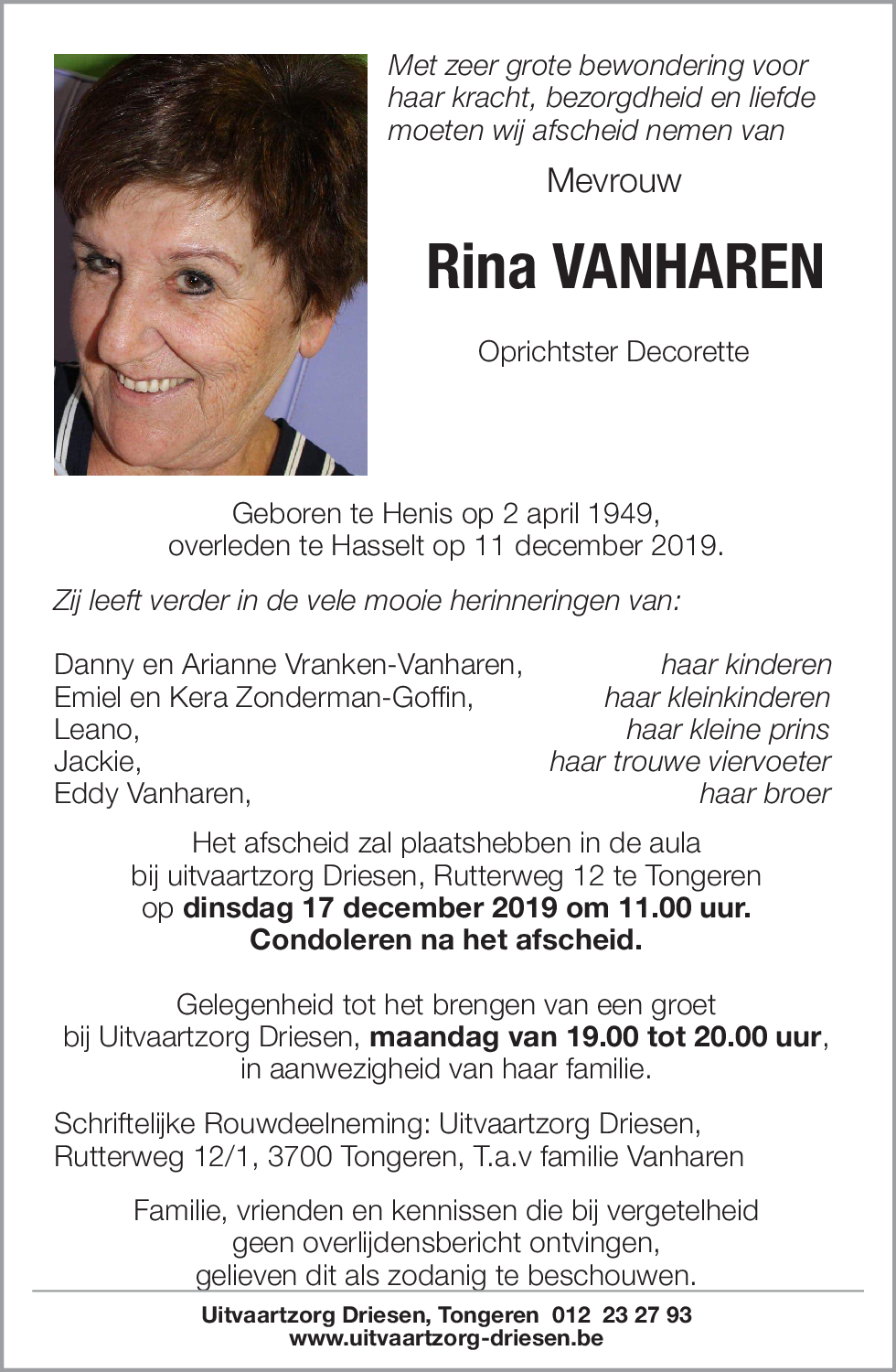 Rina Vanharen