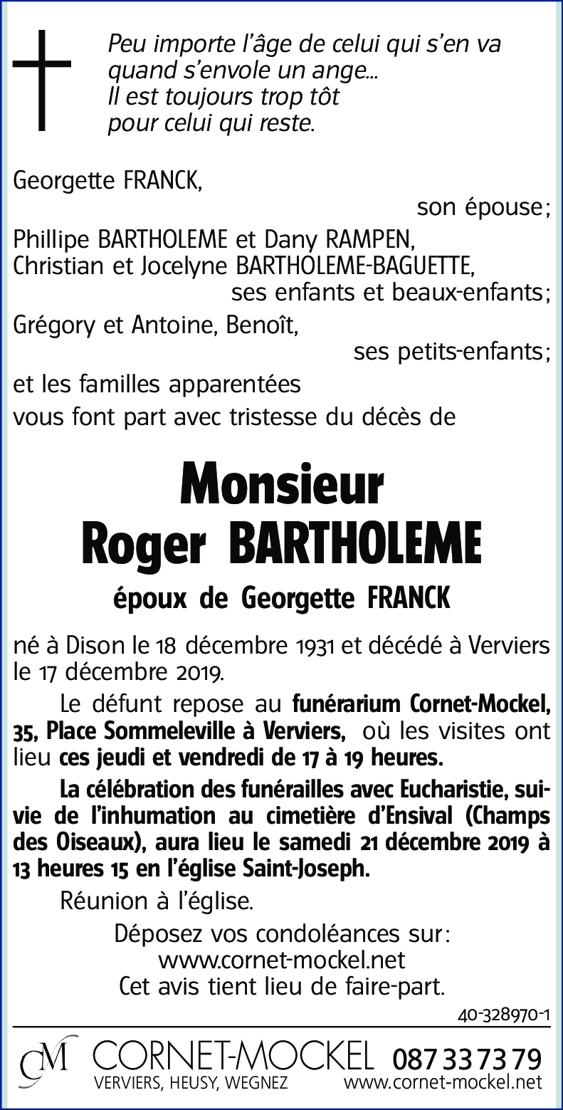 Roger BARTHOLEME