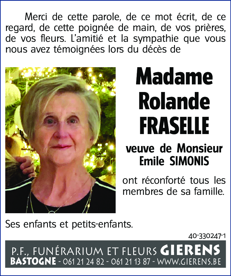 Rolande FRASELLE