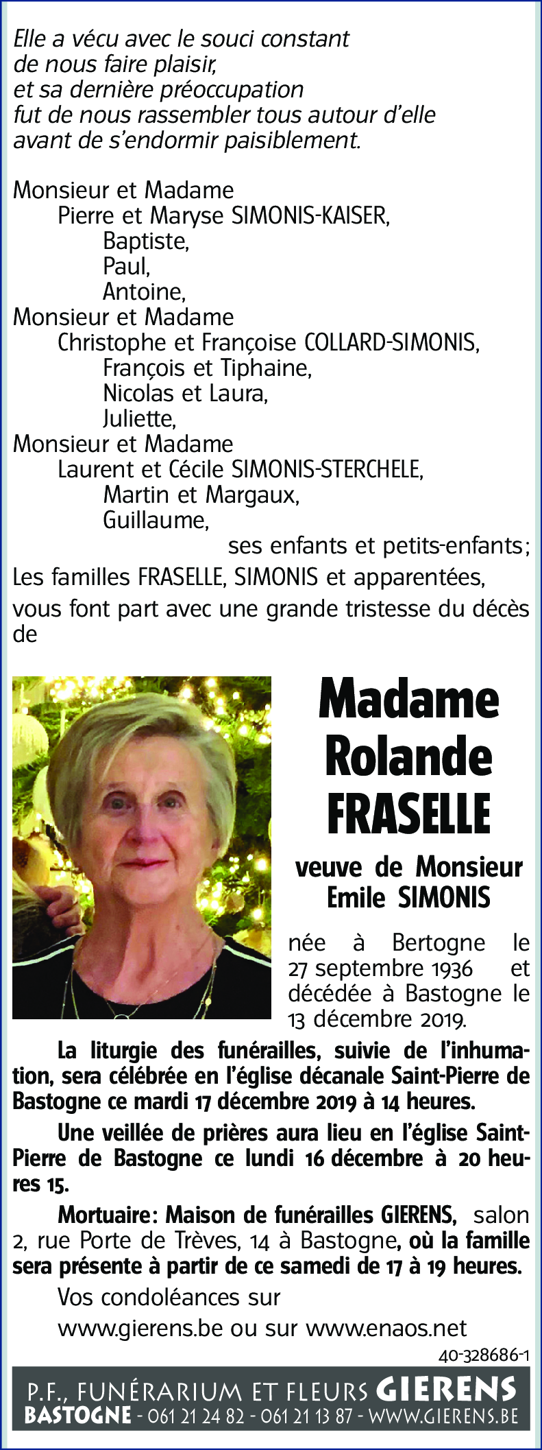 Rolande FRASELLE