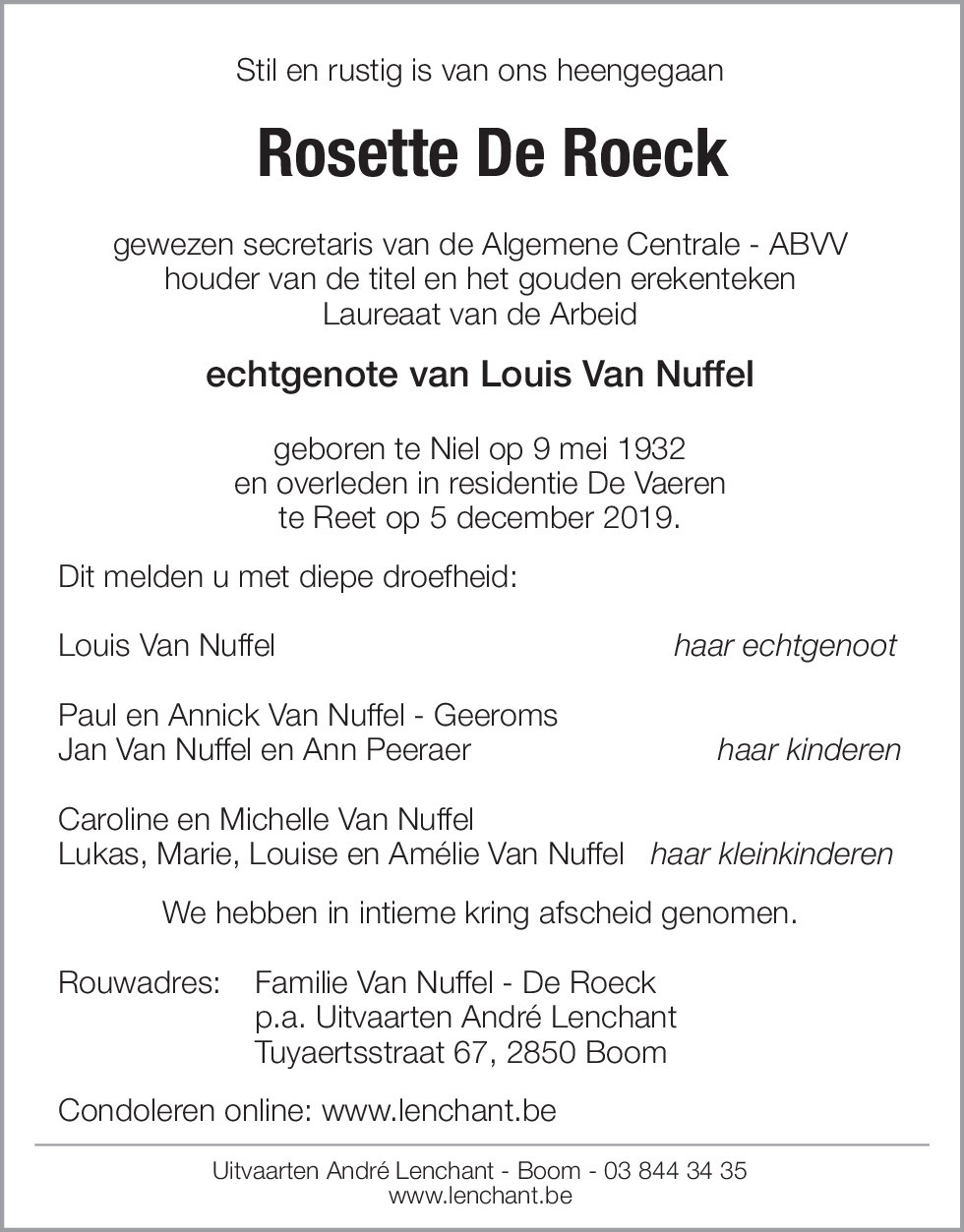 Rosette De Roeck