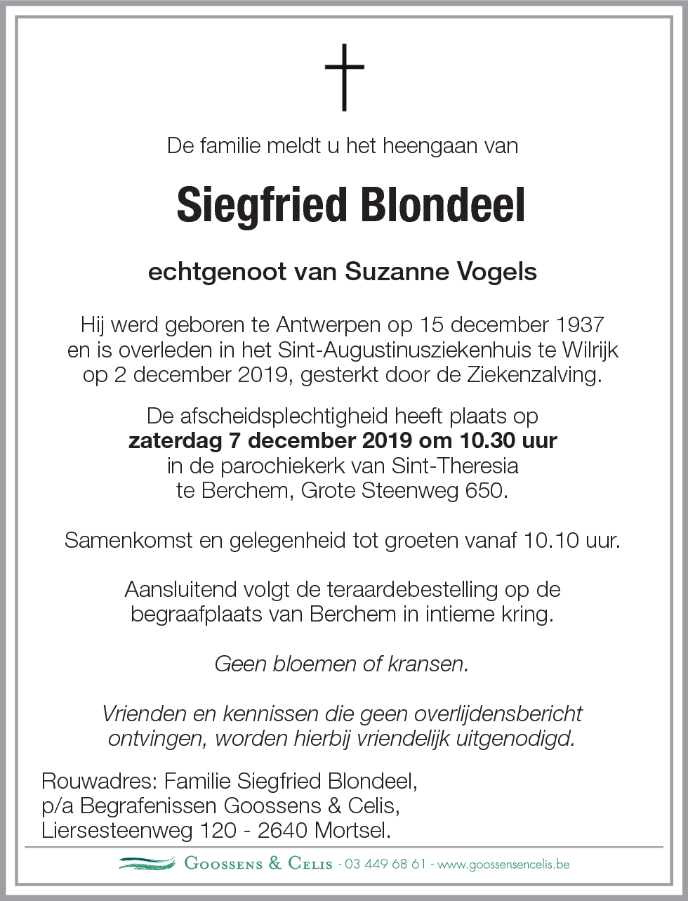 Siegfried Blondeel