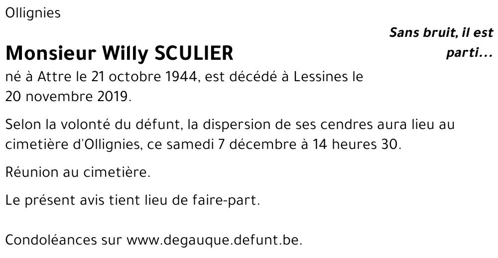 Willy SCULIER