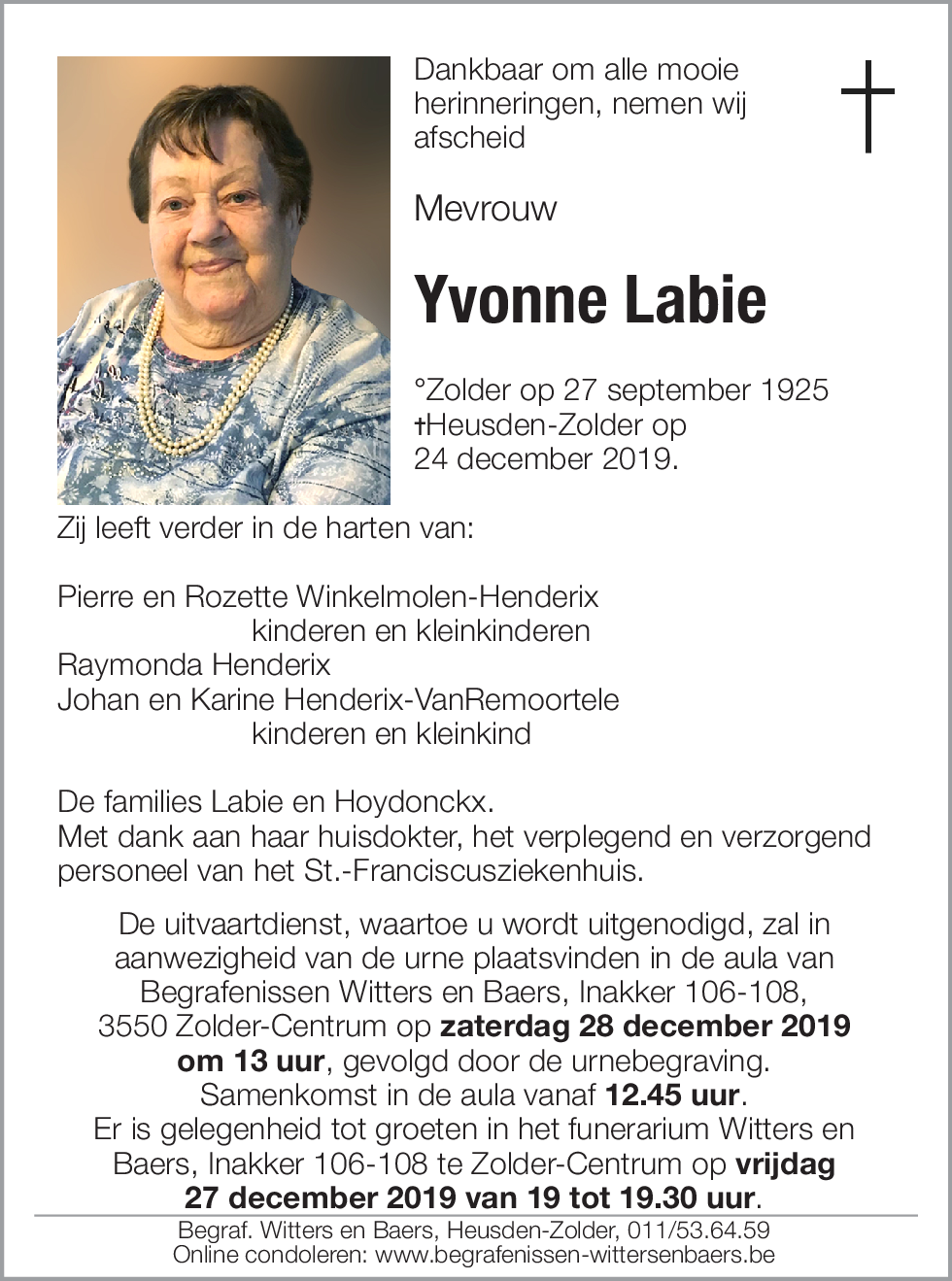 Yvonne Labie