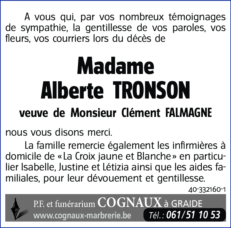 Alberte TRONSON