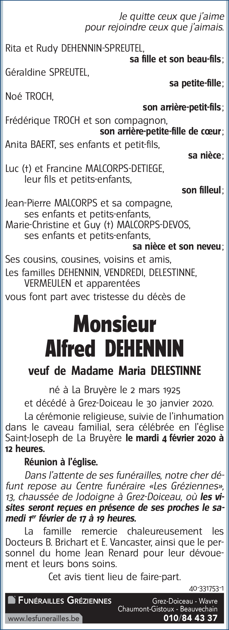 Alfred DEHENNIN