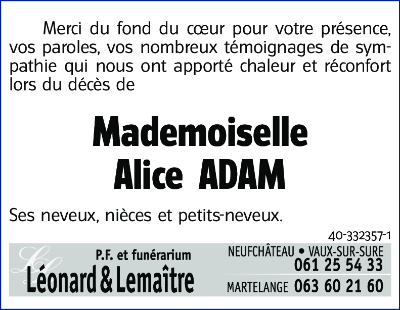 Alice ADAM