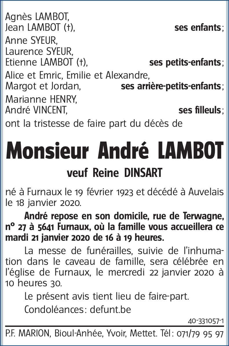 André LAMBOT