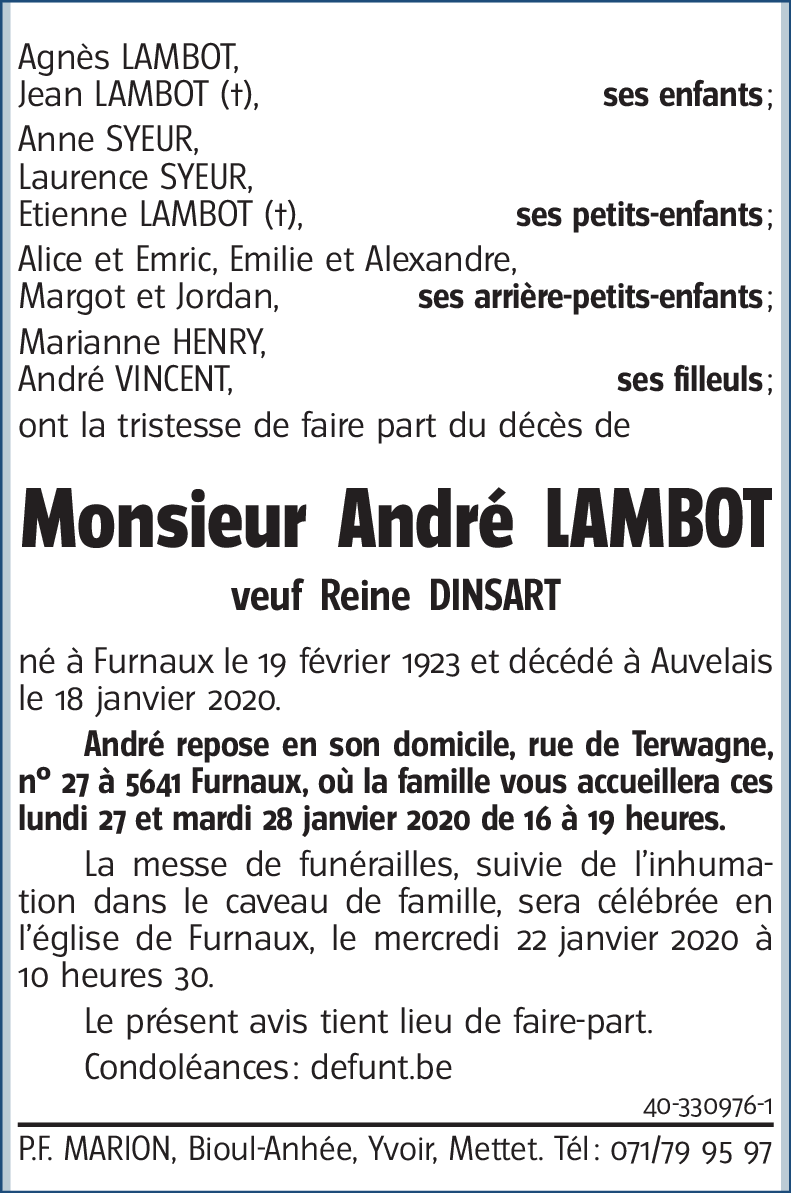 André LAMBOT