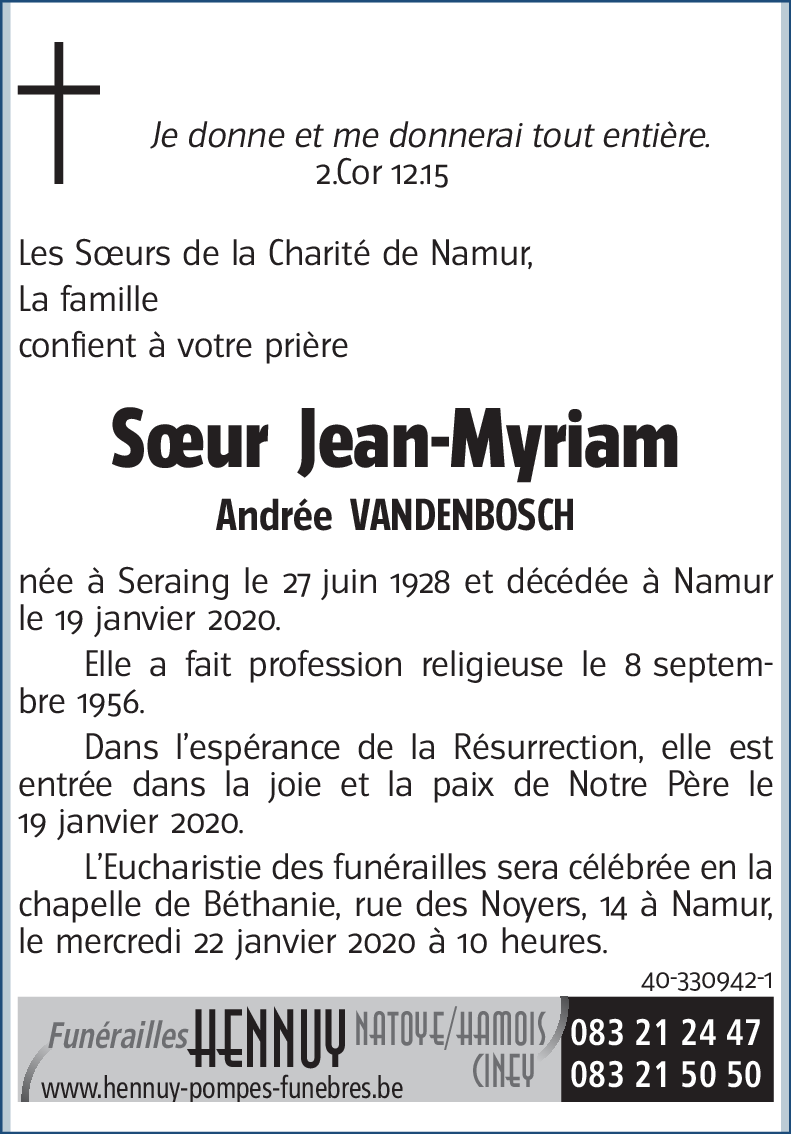 Andrée VANDENBOSCH