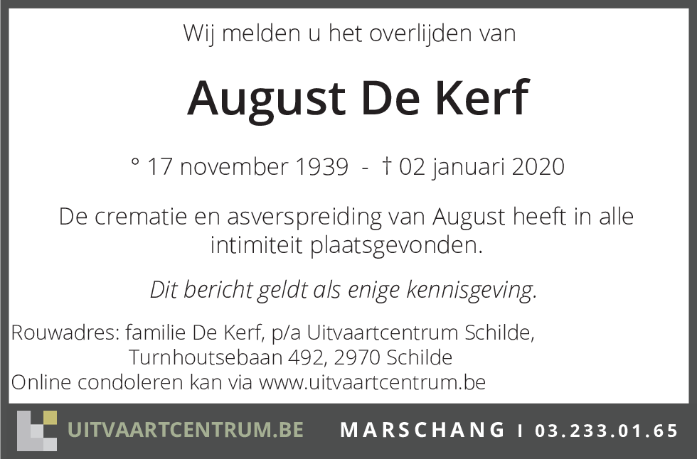 August De Kerf