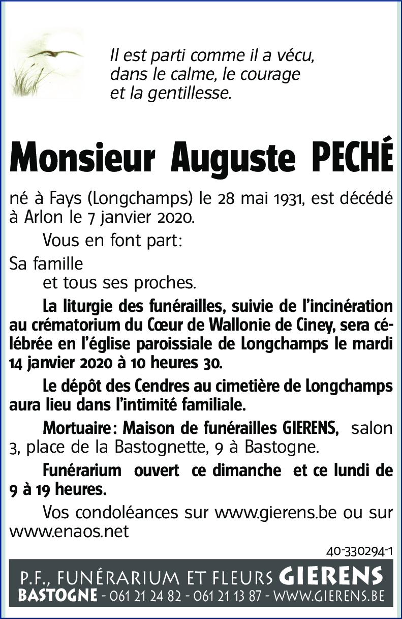Auguste PECHÉ