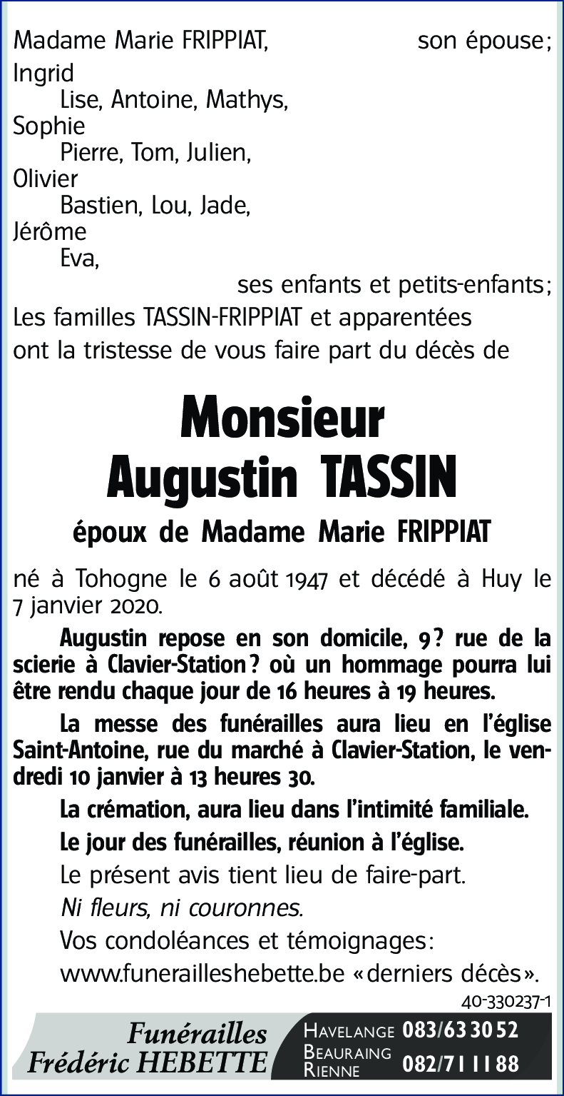 Augustin TASSIN
