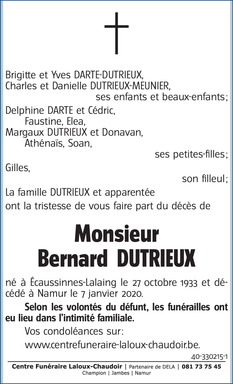 Bernard DUTRIEUX
