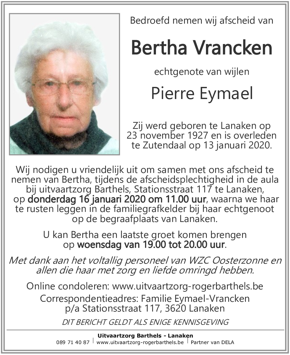 Bertha Vrancken