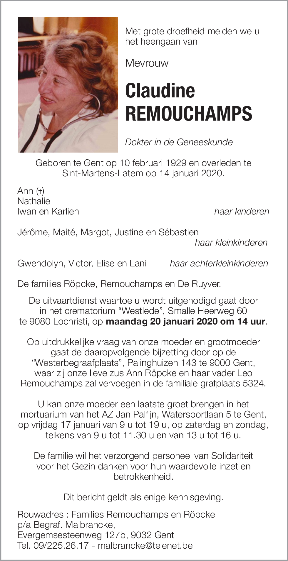 Claudine Remouchamps