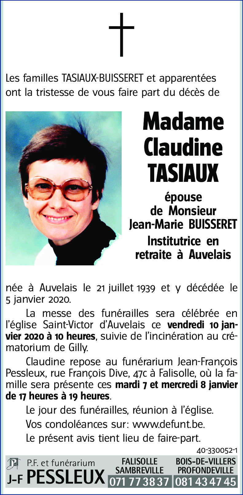 Claudine TASIAUX