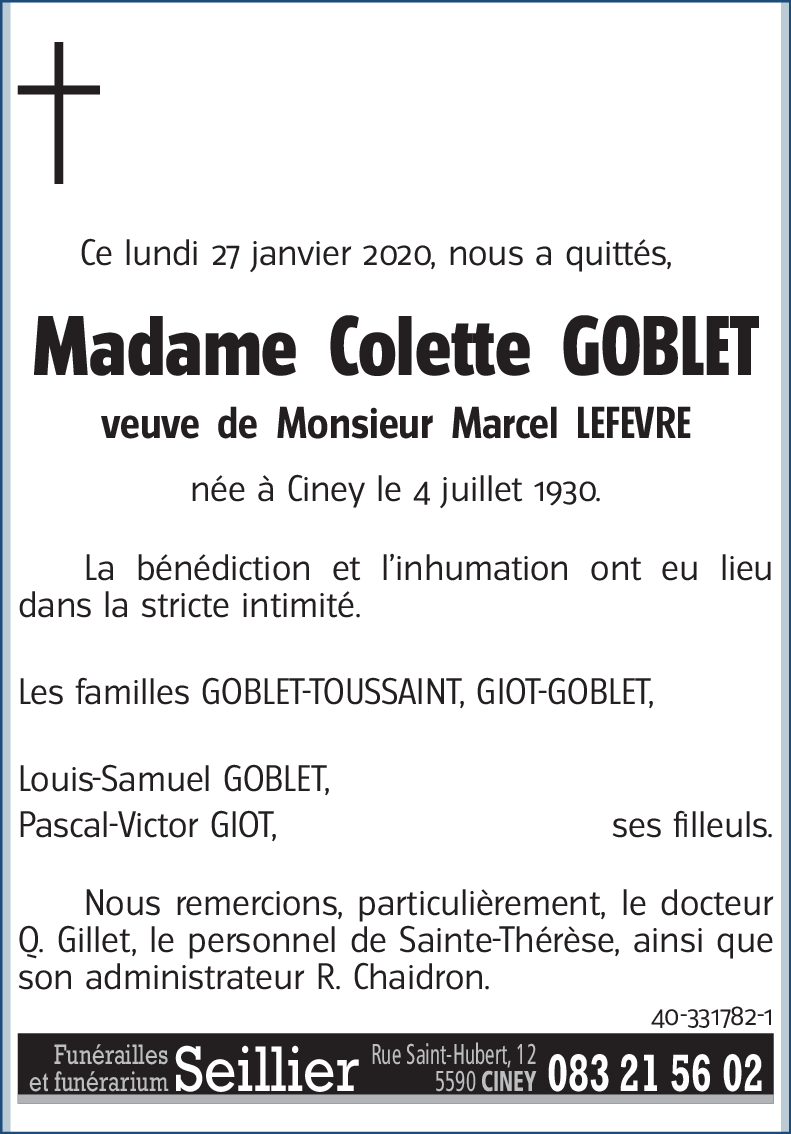 Colette GOBLET