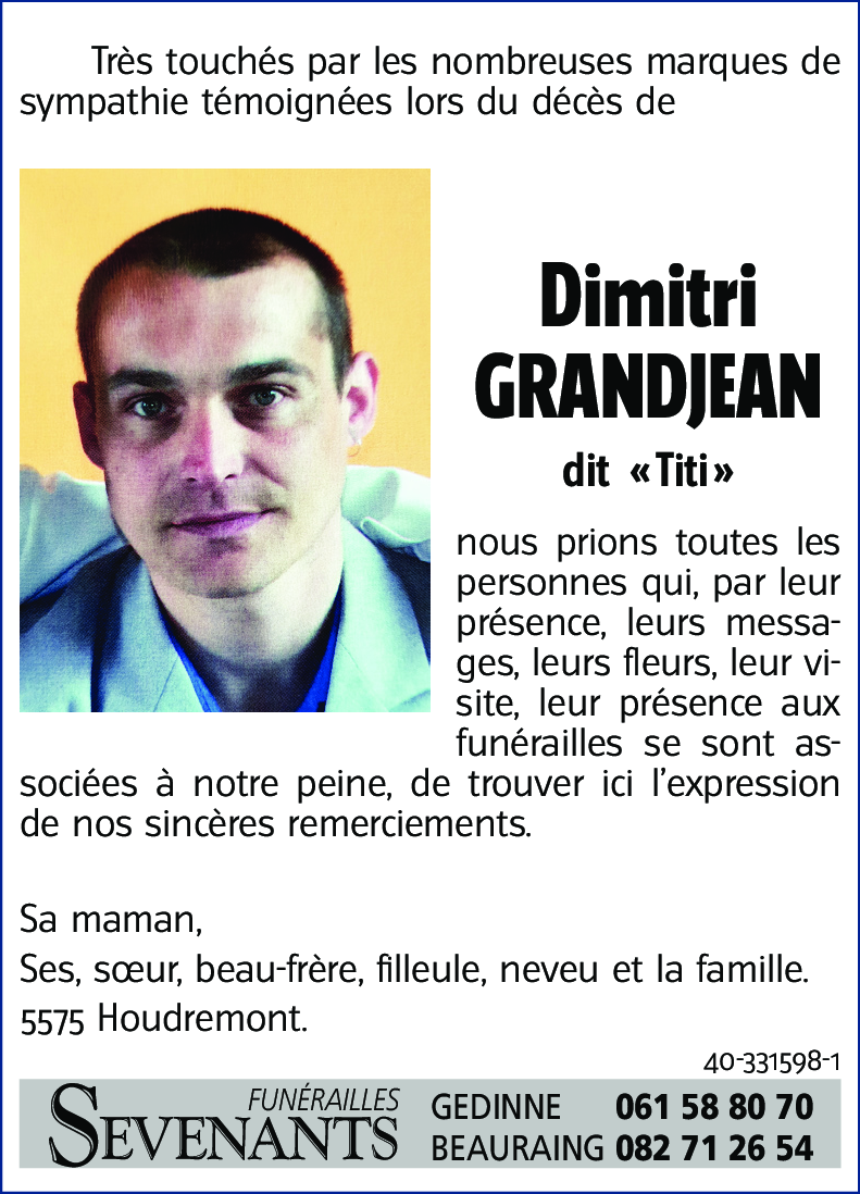Dimitri GRANDJEAN dit: Titi