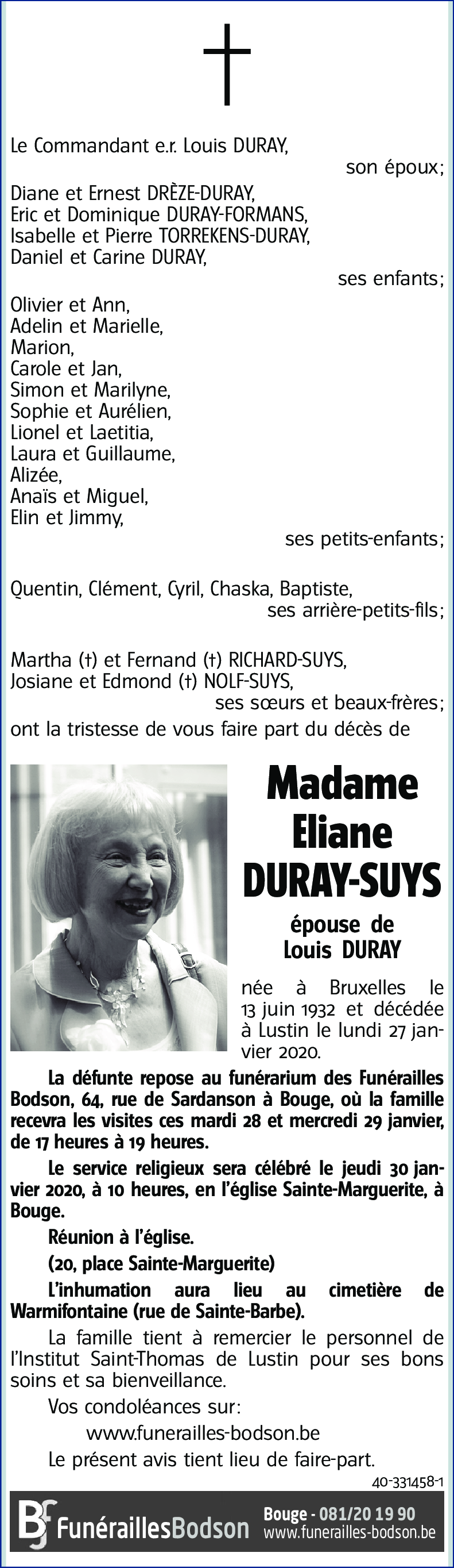 Eliane DURAY-SUYS