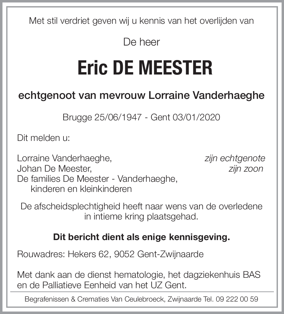 Eric De Meester