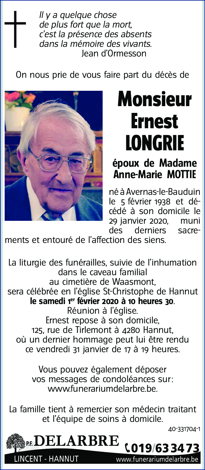 Ernest LONGRIE