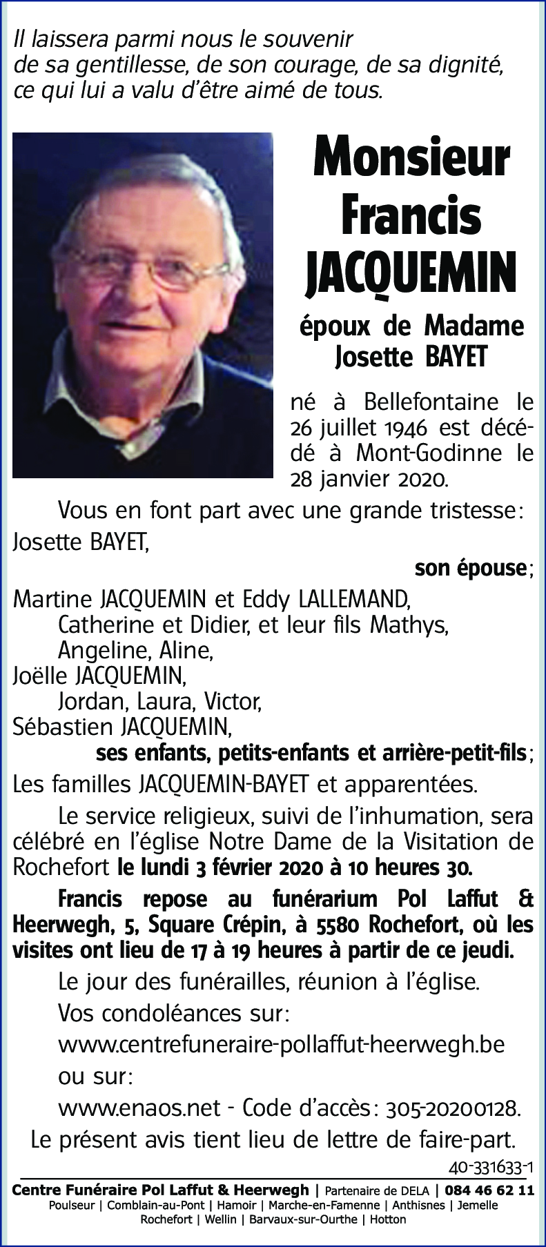 Francis JACQUEMIN