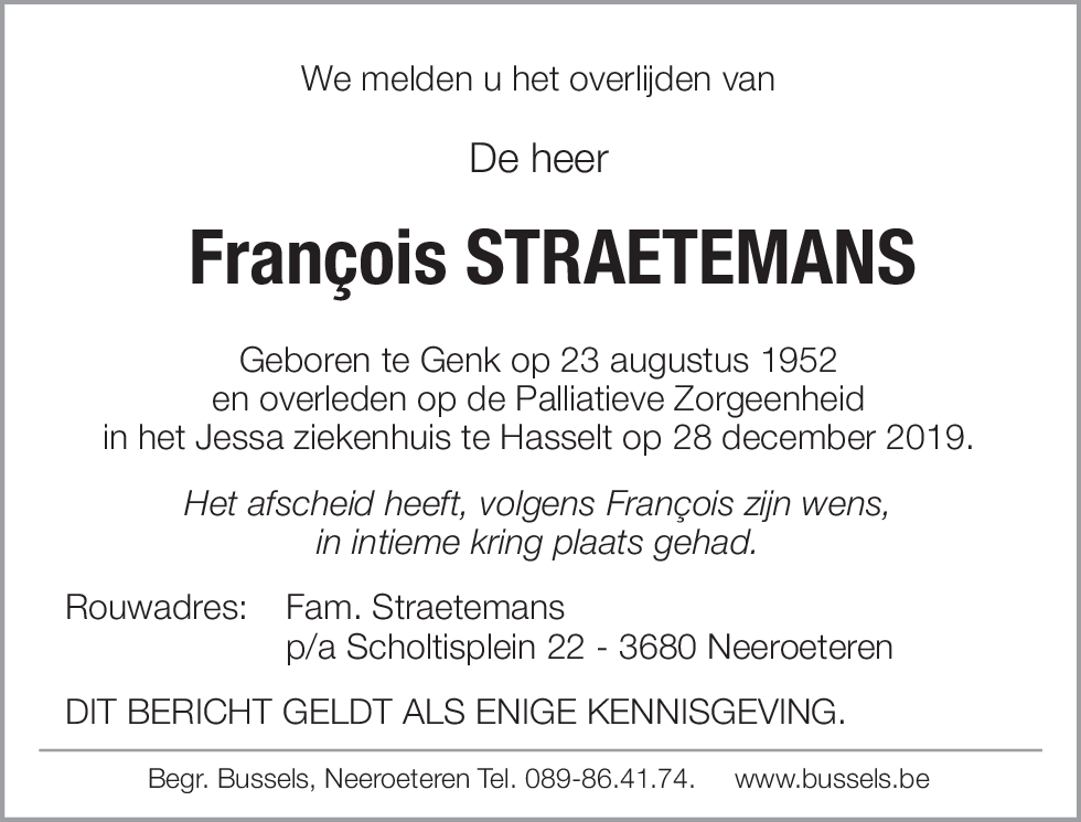 François Straetemans