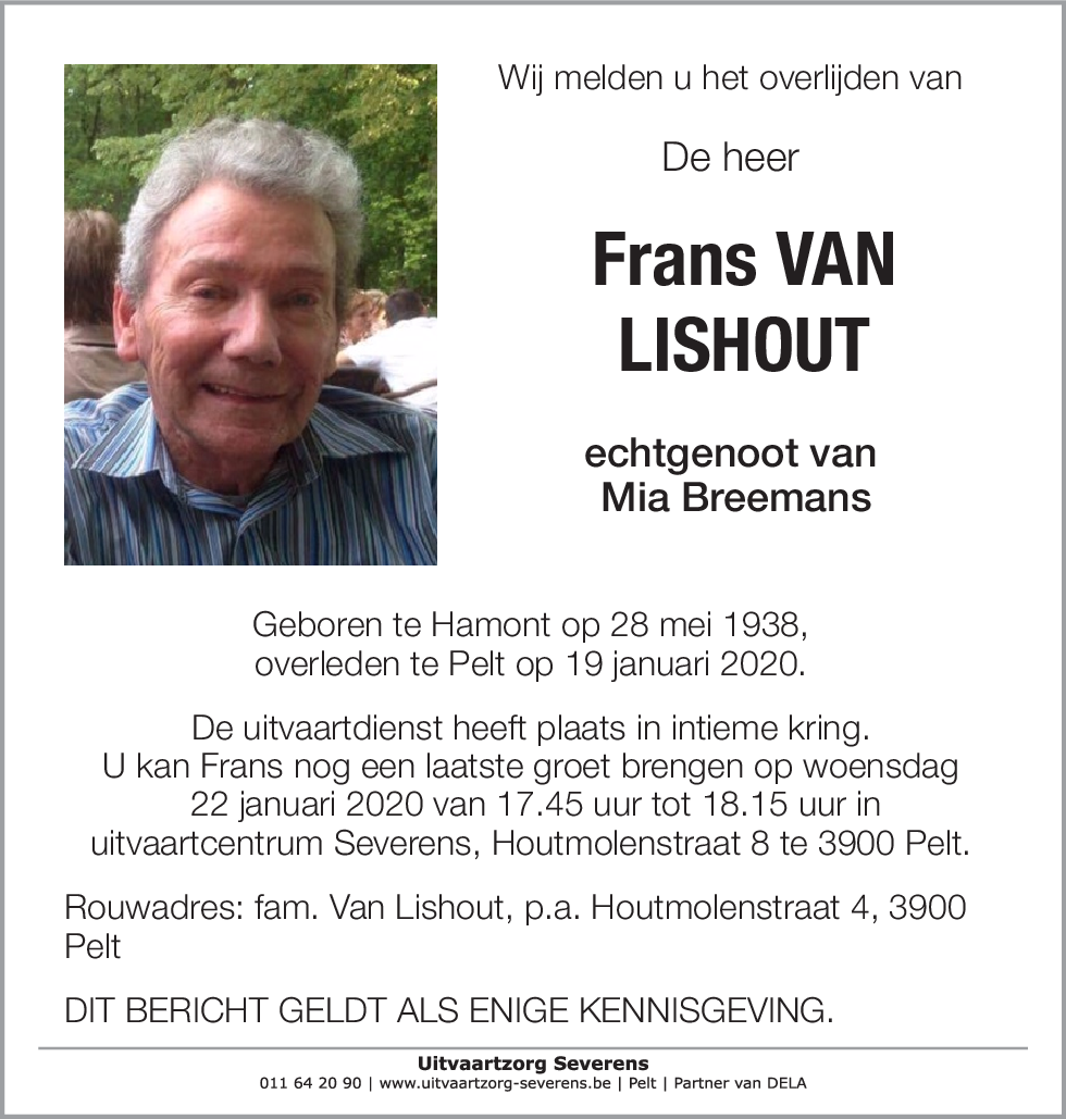 Frans Van Lishout