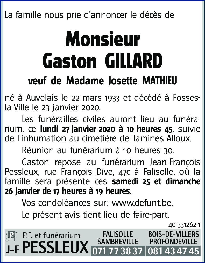 Gaston GILLARD