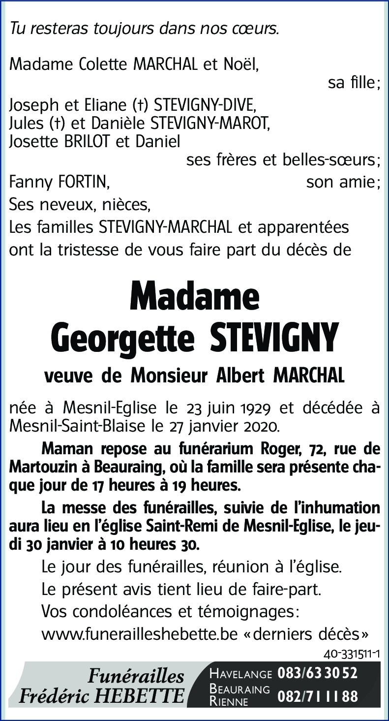 Georgette STEVIGNY