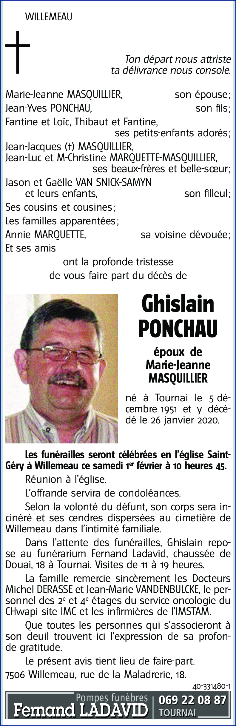 Ghislain PONCHAU