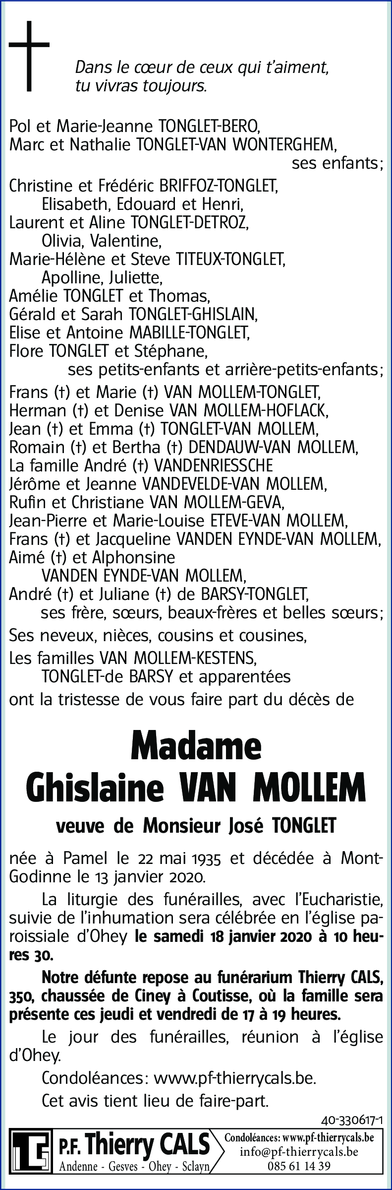 Ghislaine VAN MOLLEM