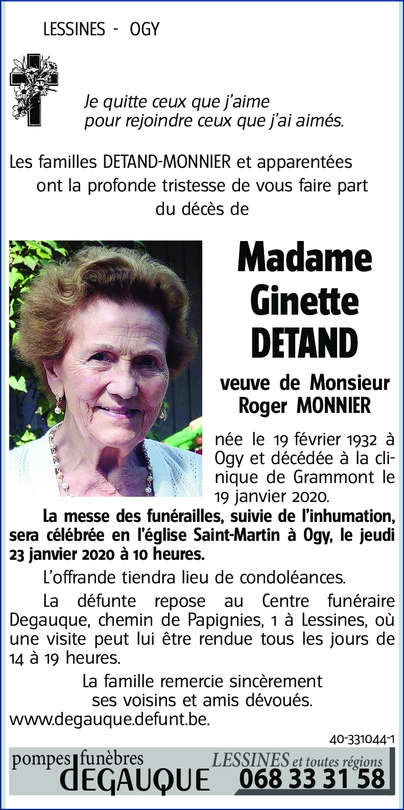 Ginette DETAND
