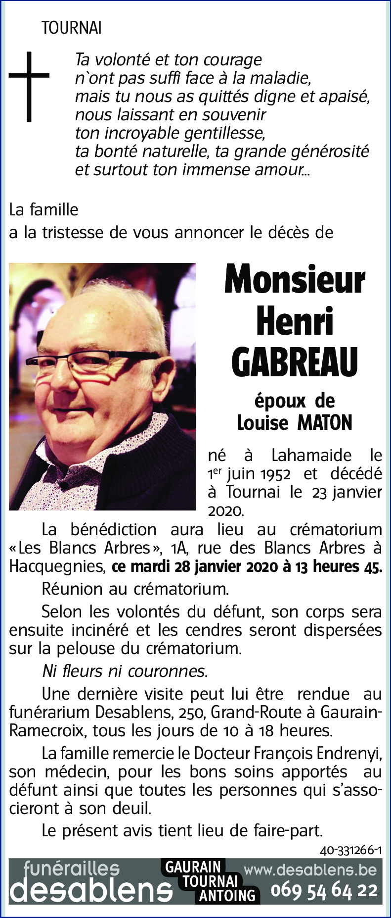 Henri GABREAU