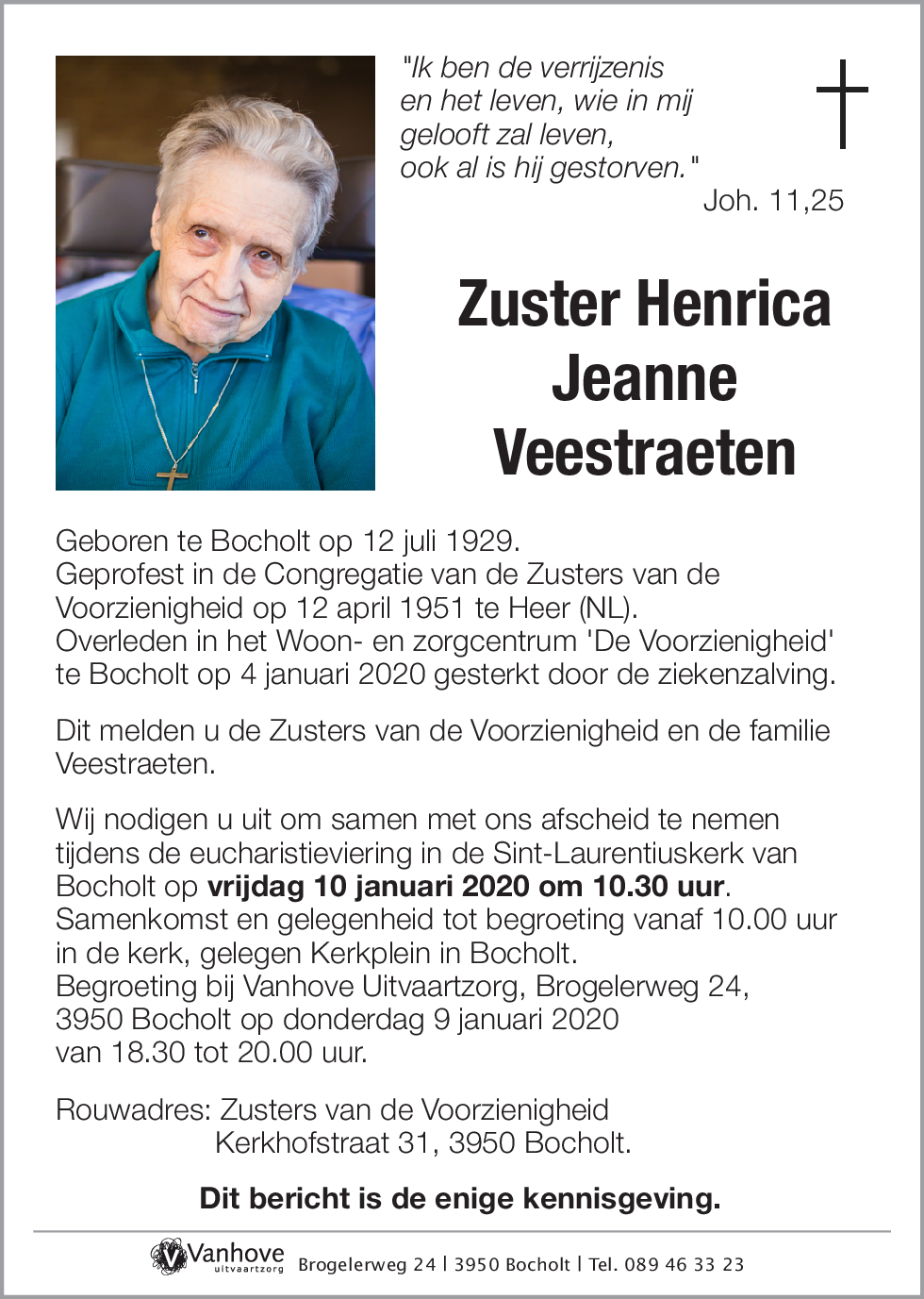 Henrica Jeanne Veestraeten