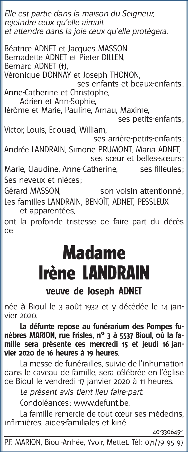 Irène LANDRAIN