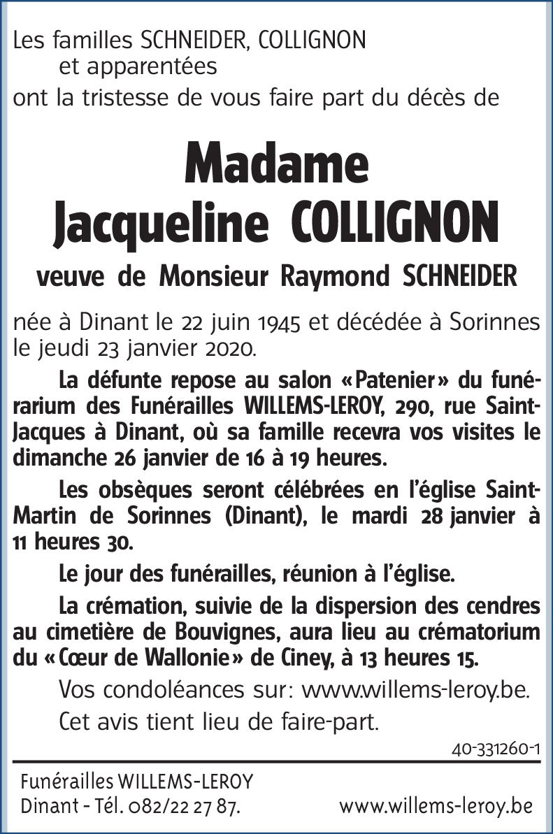 Jacqueline COLLIGNON