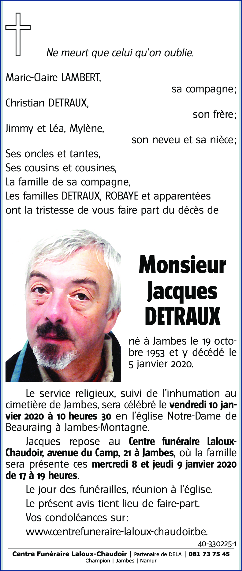 Jacques DETRAUX