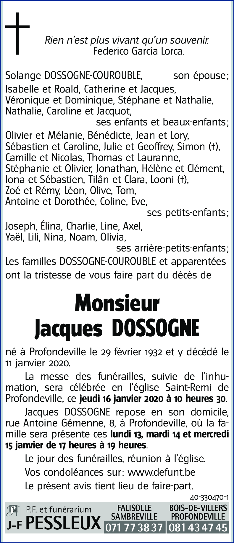 Jacques DOSSOGNE