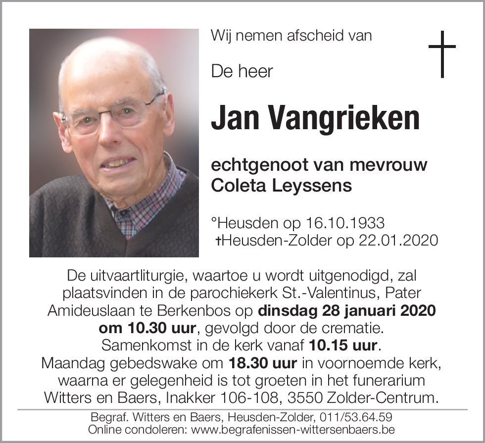 Jan Vangrieken